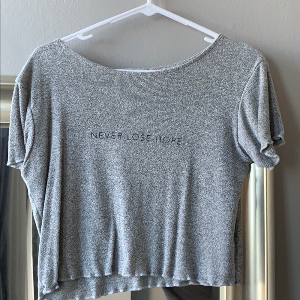 Mid drift grey shirt - bought in Thailand!
